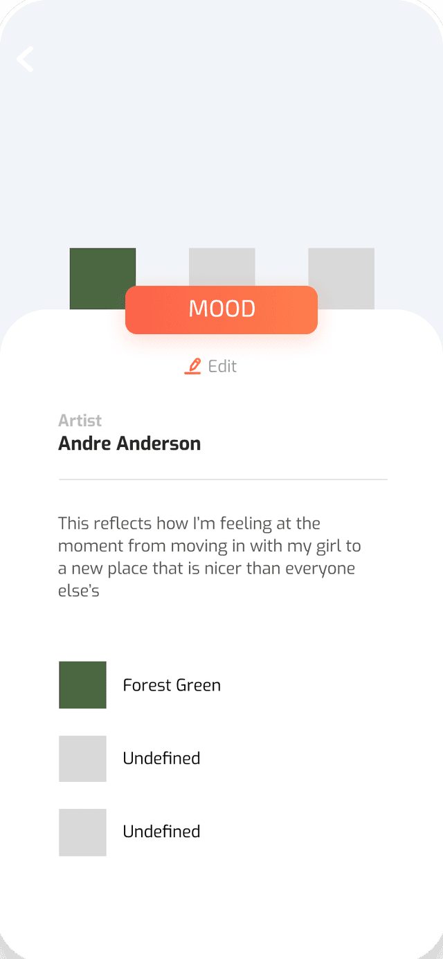 Mood Color Descriptor Concept