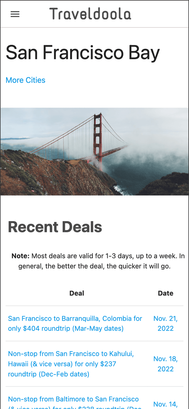 Flight deals