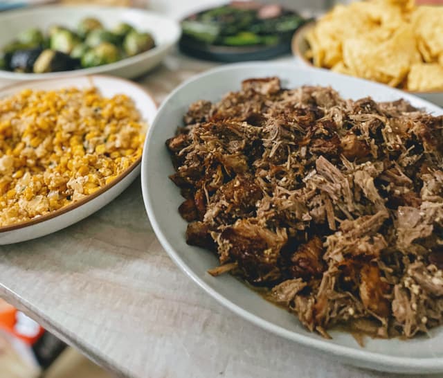 Street Corn Elote Dip and Golden Carnitas